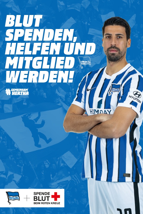 DRK-Blutspende trifft Fußball – #GemeinsamHertha