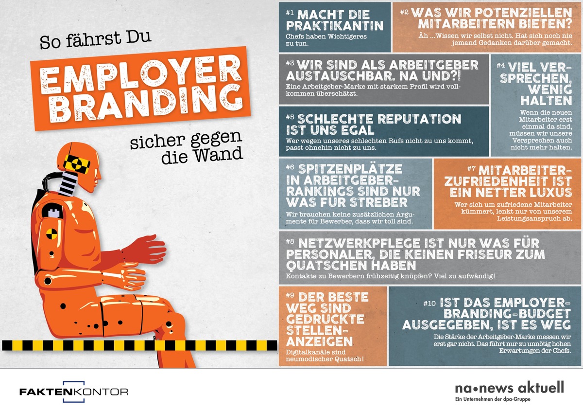 Die zehn größten Fehler beim Employer Branding