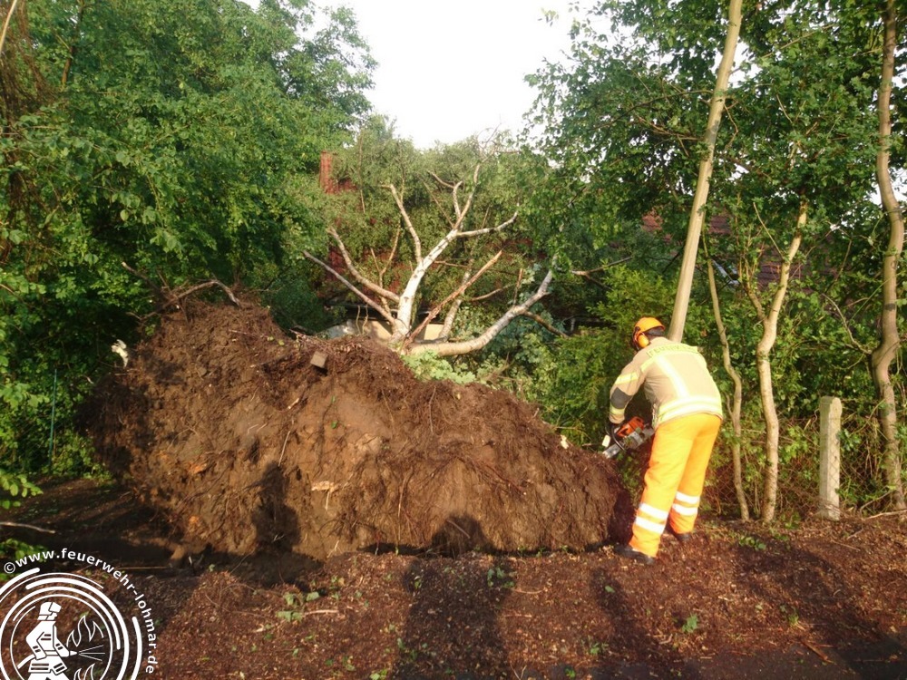 FW-Lohmar: Sturmschäden nach Unwetter