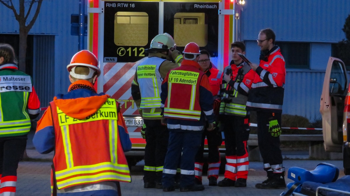 FW Wachtberg: Gemeinschaftsübung unserer Jugendfeuerwehr mit der Malteserjugend Meckenheim