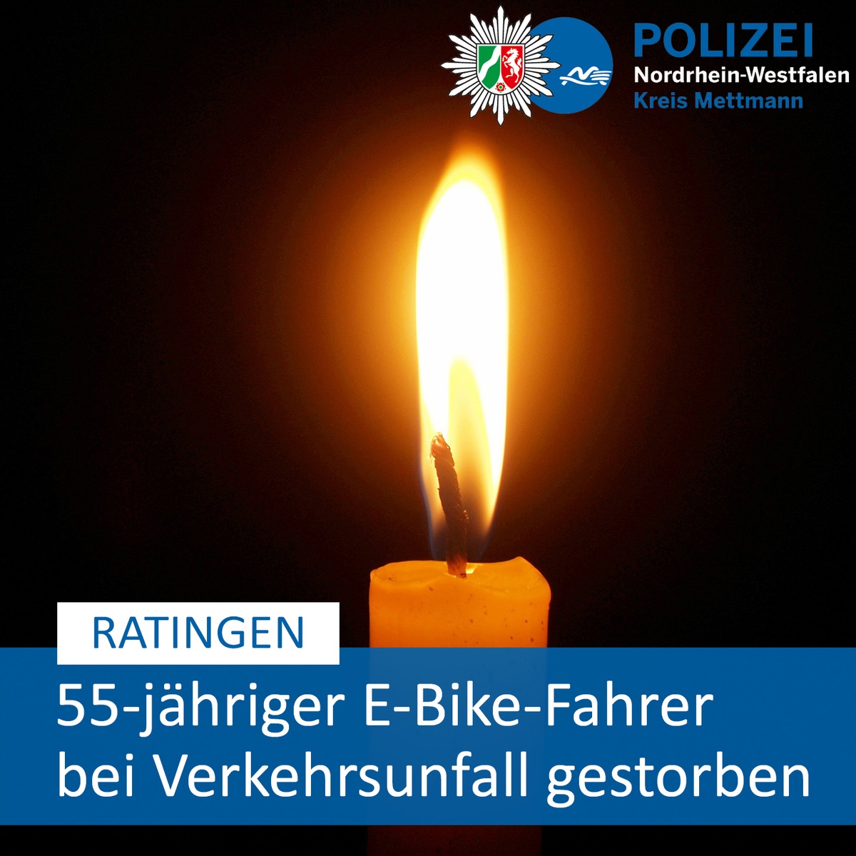 POL-ME: E-Bike-Fahrer nach tragischem Verkehrsunfall verstorben - Ratingen - 2310102