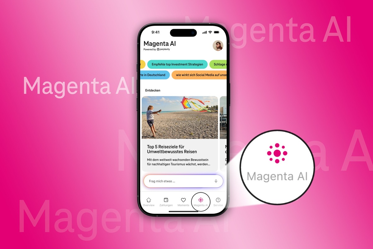 KI für alle: Perplexity jetzt in der MeinMagenta-App