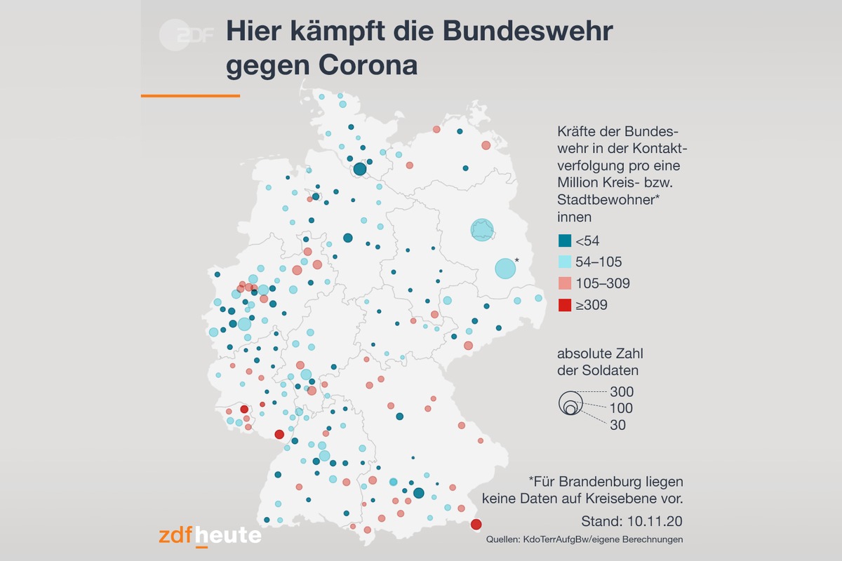 ZDFheute: 3.827 Bundeswehr-Soldaten helfen im Kampf gegen Corona