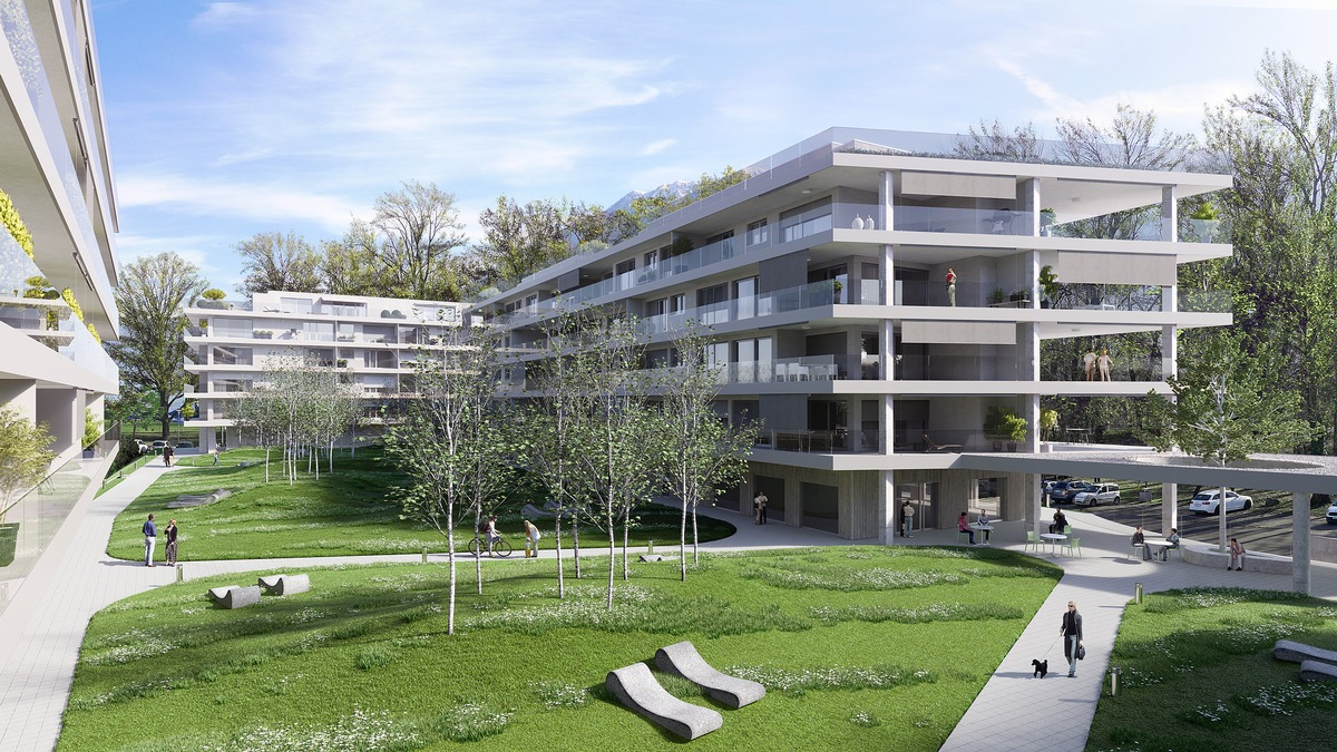 Complesso residenziale Parco Lago a Locarno: 2.8 km di parapetti tutto vetro &quot;Litefront&quot; per una vista aperta sul lago