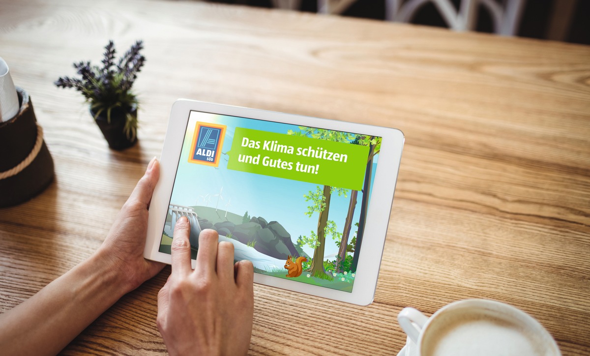 ALDI SÜD startet Online-Aktion für den Klimaschutz / Virtuell erzeugter Ökostrom bringt 50.000 Euro für Klimaprojekte an Schulen