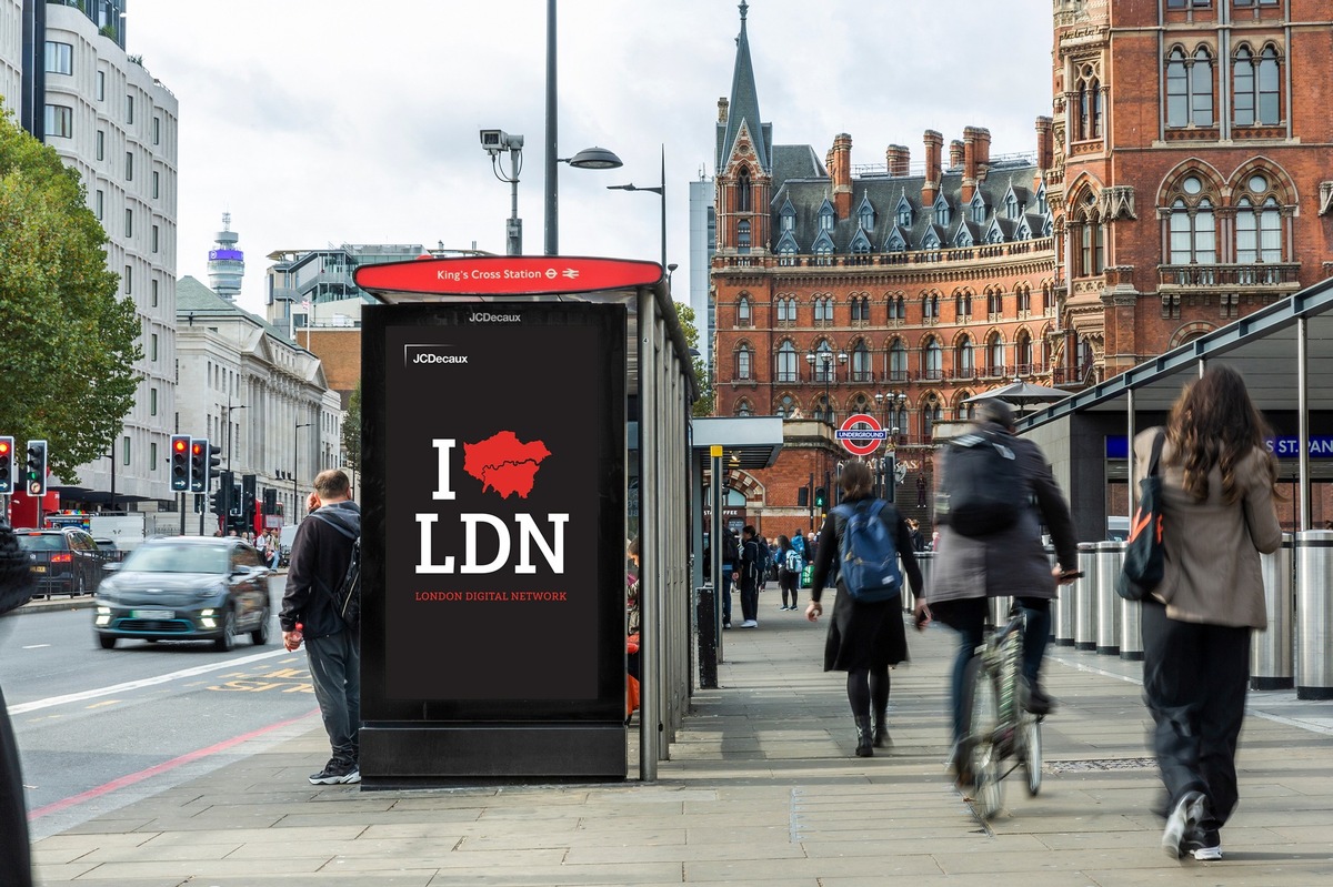 JCDecaux verdoppelt die Anzahl der digitalen Stadtinformationsanlagen in London