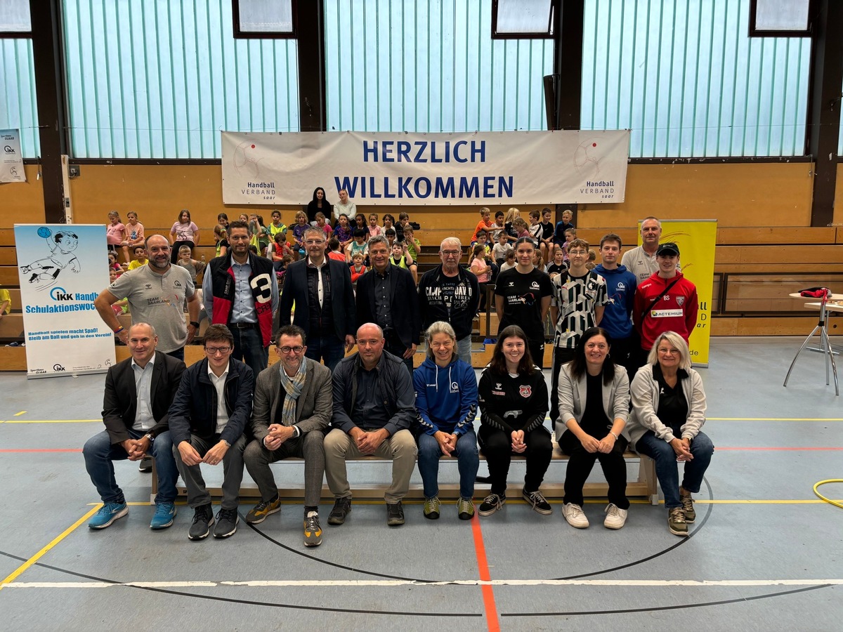 Start der IKK-Handball-Schulaktionswochen – Gelungener Auftakt an der Grundschule in Losheim