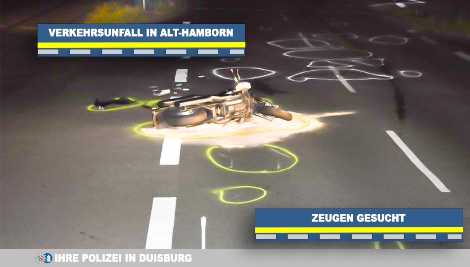 POL-DU: Alt-Hamborn: Polizei sucht Zeugen nach Unfall mit Motorradfahrer auf der L1