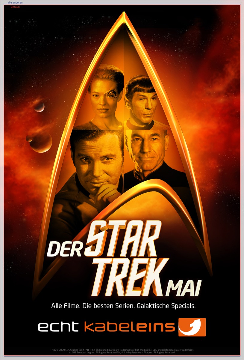 Aufbruch in neue Galaxien: Die große kabel eins Kampagne zum &quot;Star Trek&quot;-Eventmonat Mai