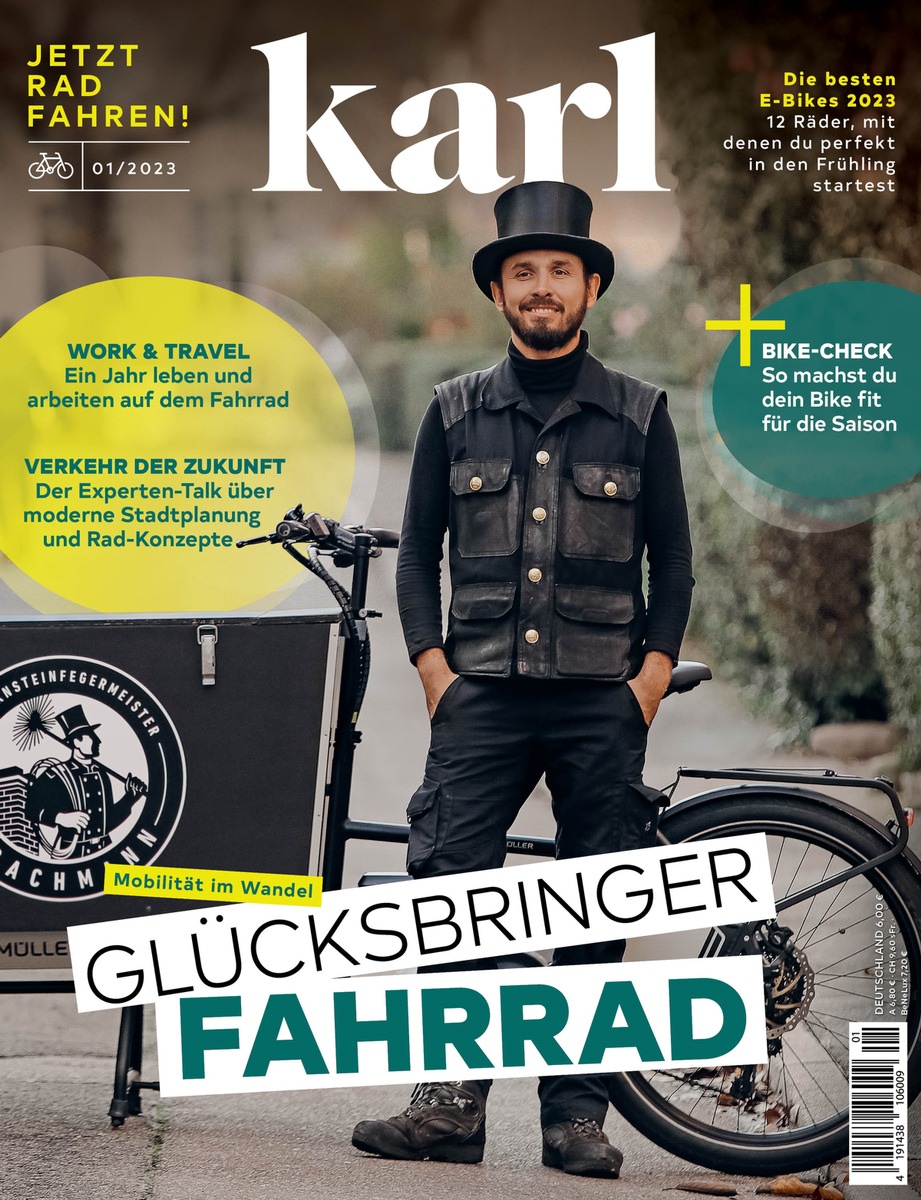 Radmagazin karl: Städte könnten ganz anders sein als von Autos verstopft - viel Grün, Spielflächen, Shops und Cafés