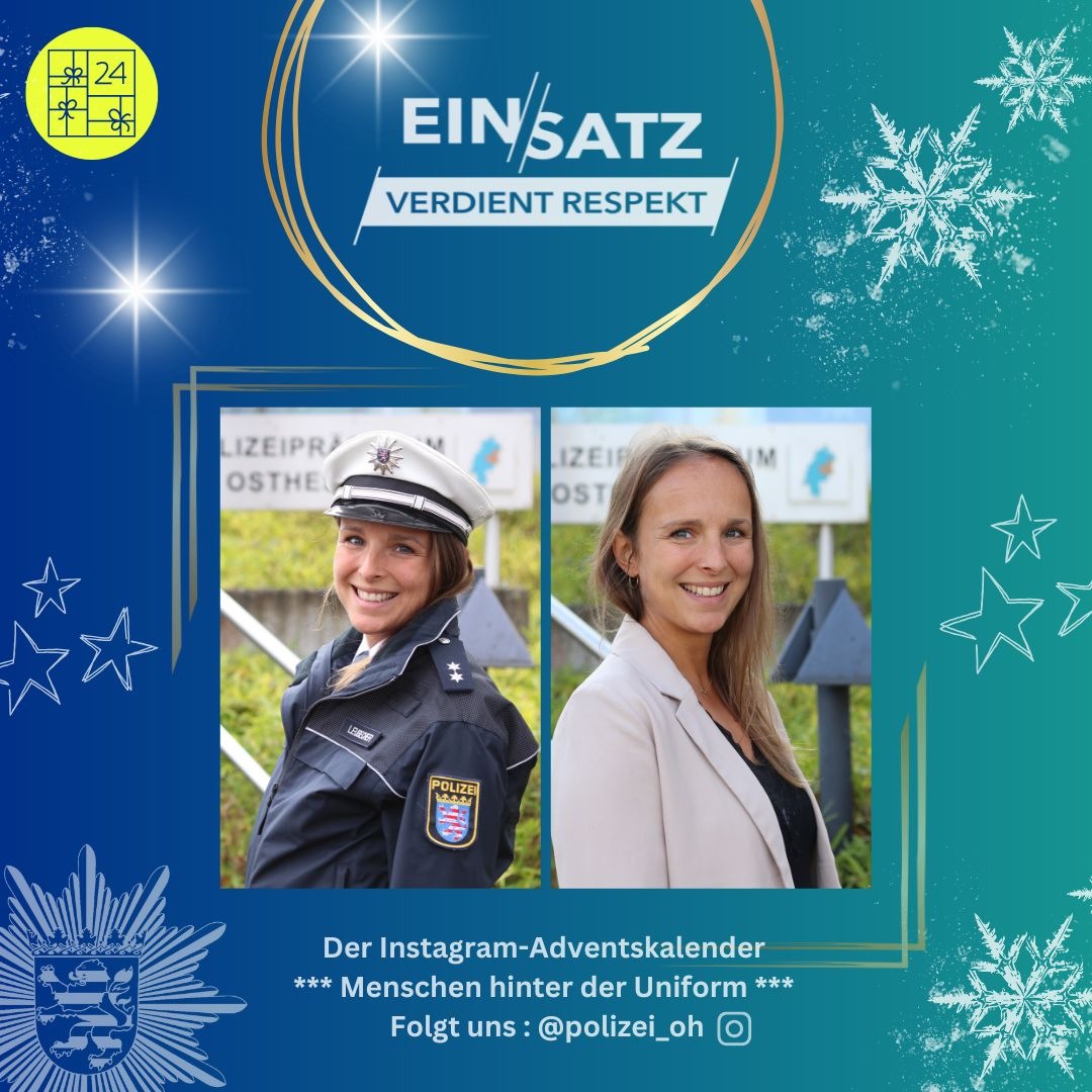 POL-OH: Menschen hinter der Uniform - Der Instagram-Adventskalender der @polizei_oh