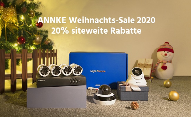 ANNKE feiert Weihnachten 2020 mit 20% Rabatt auf Top-Line Smarte Sicherheitslösungen