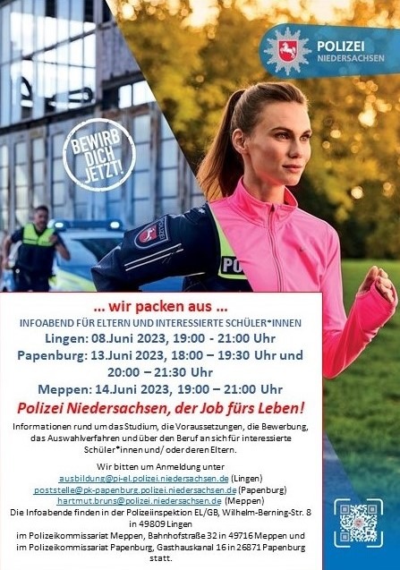 POL-EL: Lingen, Meppen, Papenburg - Die Polizei lädt zum Elternabend ein