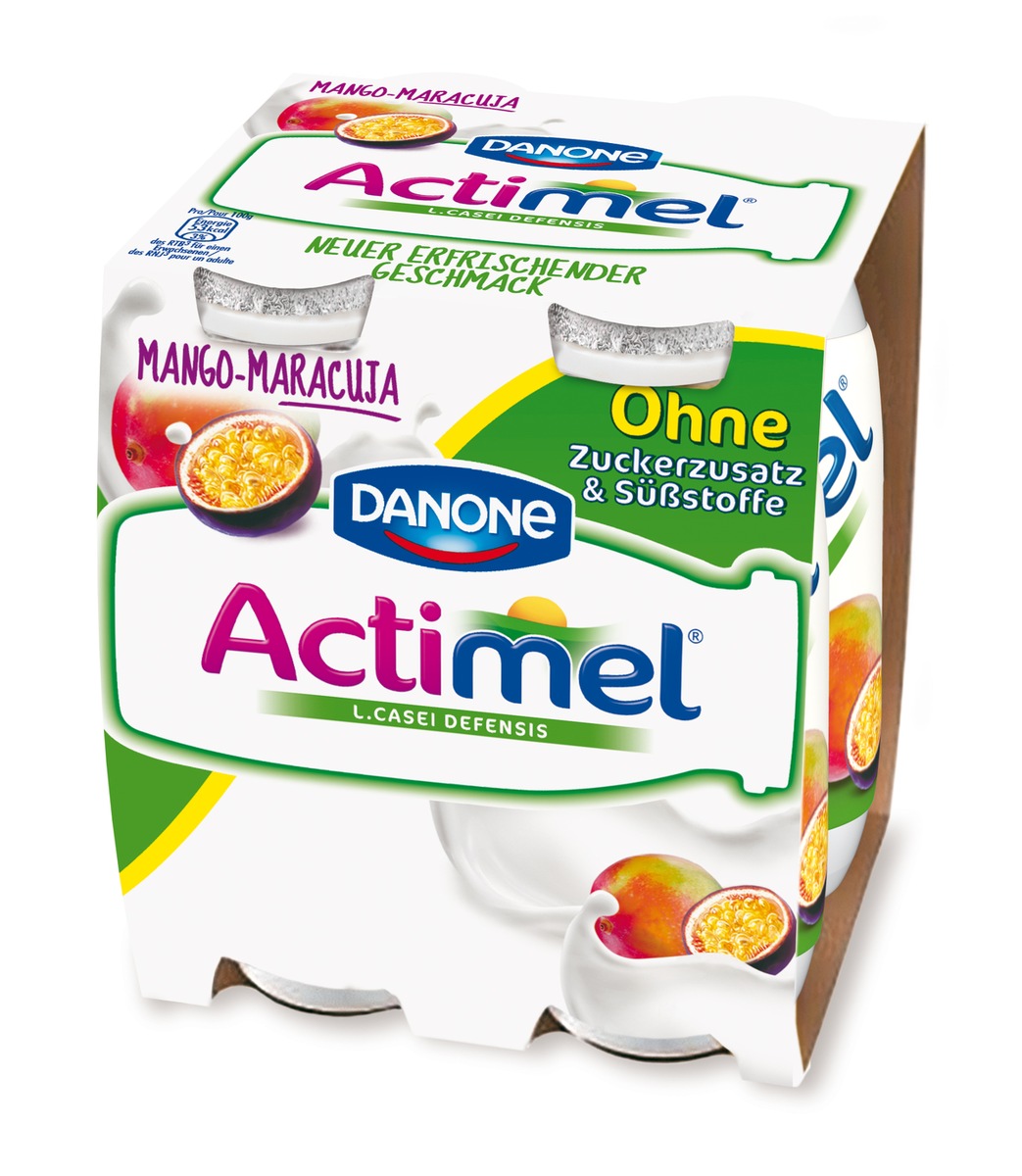 Das neue Actimel Ohne Zuckerzusatz &amp; Süßstoffe: Damit jeder neue Tag frisch und unbeschwert beginnt (BILD)