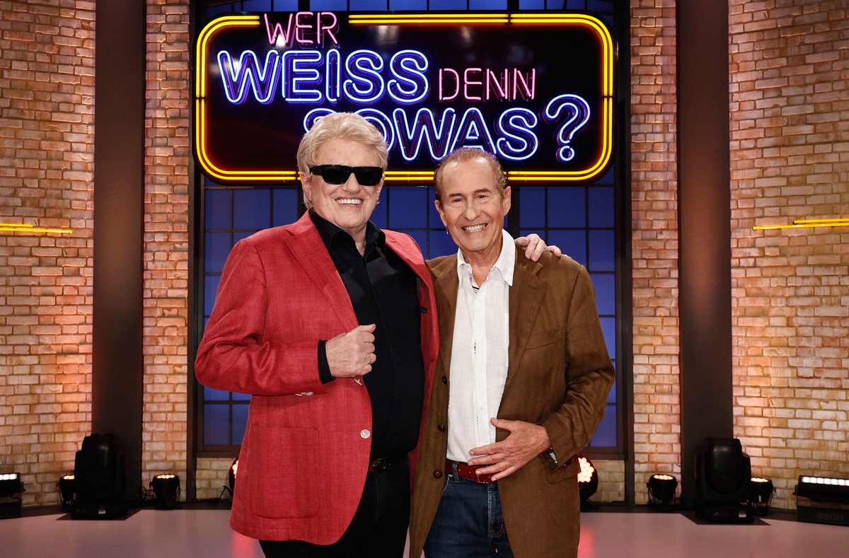 Schlager-Legenden: Heino trifft Michael Holm bei &quot;Wer weiß denn sowas?&quot; - Das Wissensquiz vom 29. Januar bis 2. Februar 2024, um 18:00 Uhr im Ersten