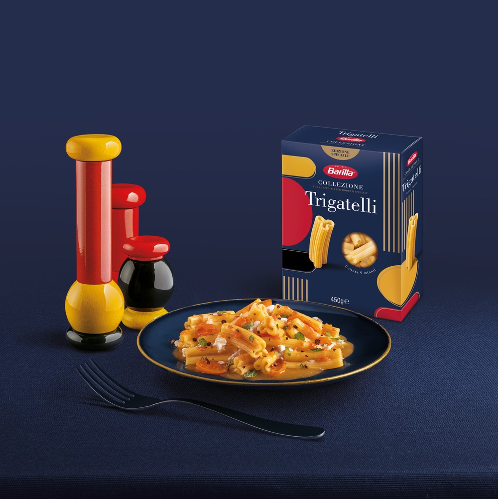 Barilla: Italienische Küche und italienisches Design vereint mit der neuen Pasta „Trigatelli“ inspiriert von ALESSI