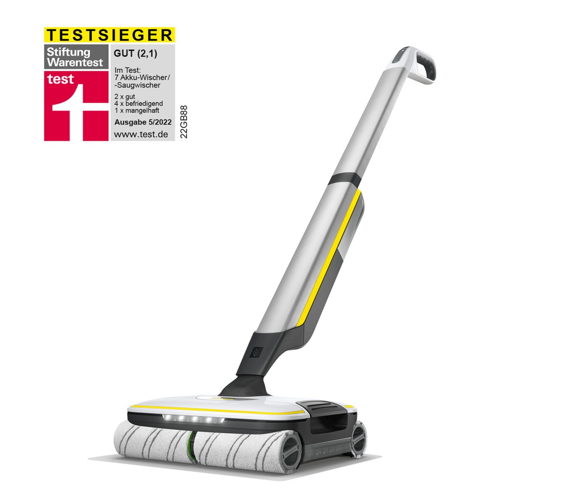 Hartbodenreiniger von Kärcher überzeugt bei Stiftung Warentest: FC 7 Cordless Premium wird Testsieger