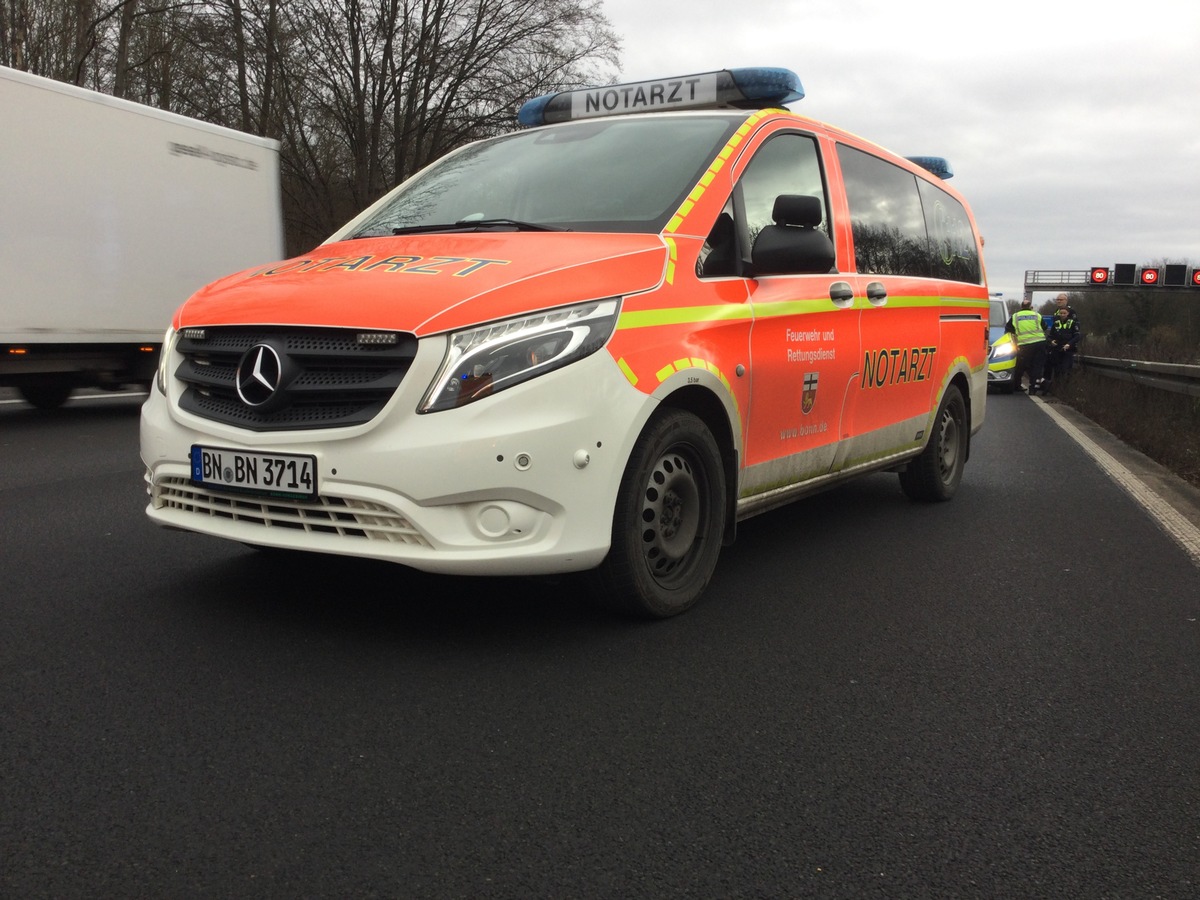 FW-BN: Verkehrsunfall auf der Autobahn