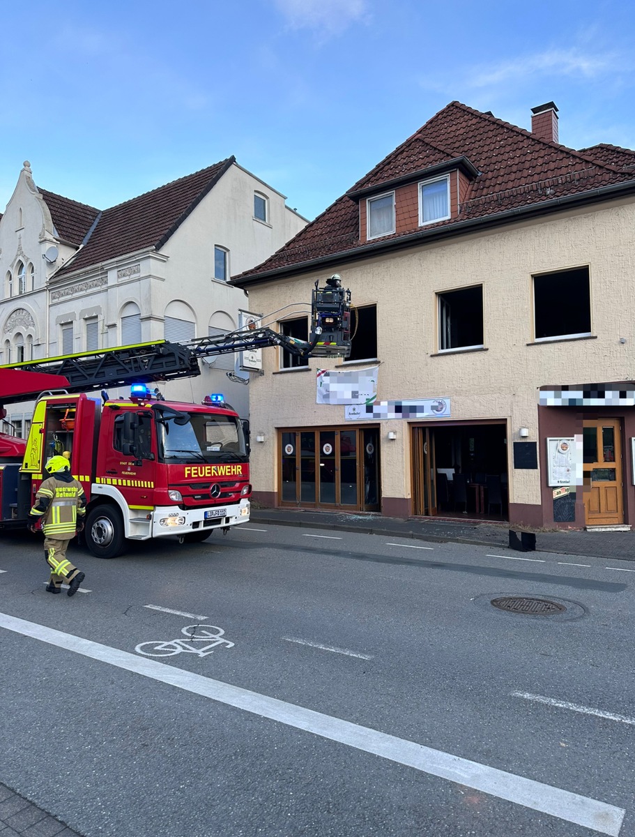 FW-DT: Feuer 3 - Brand in Restaurant