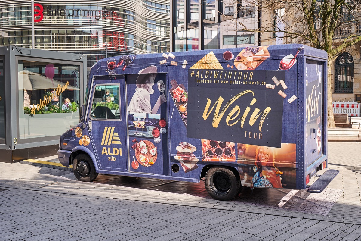 ALDI SÜD startet mit Wein-Truck in die Stadtfest-Saison