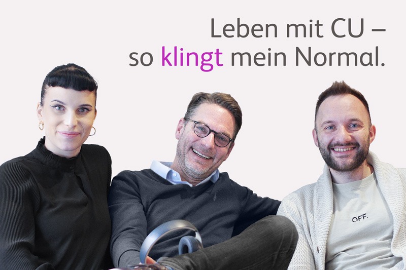 &quot;Leben mit CU - so klingt mein Normal.&quot;: Im neuen Podcast von Bristol Myers Squibb sprechen Betroffene mit Colitis ulcerosa und Experten über den selbstbestimmten Umgang mit der Erkrankung