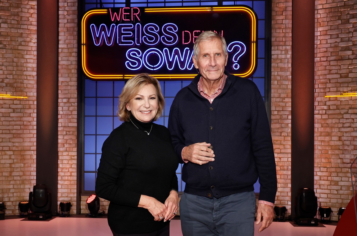 News-Legenden: Ulrich Wickert und Sabine Christiansen bei &quot;Wer weiß denn sowas?&quot; / Das Wissensquiz vom 10. bis 14. Januar 2022, um 18:00 Uhr im Ersten