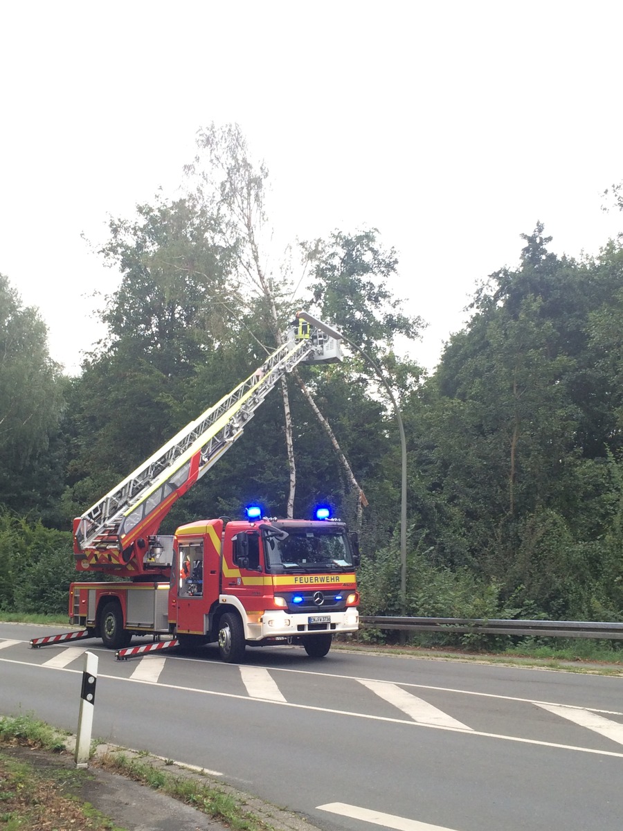 FW-EN: Sturmtief sorgt für erhöhtes Einsatzaufkommen bei der Hattinger Feuerwehr