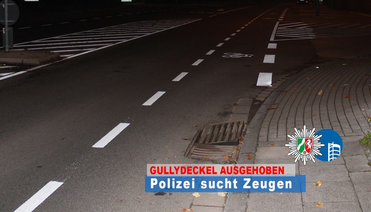 POL-OB: Gullydeckel auf Radweg ausgehoben - Polizei sucht Zeugen