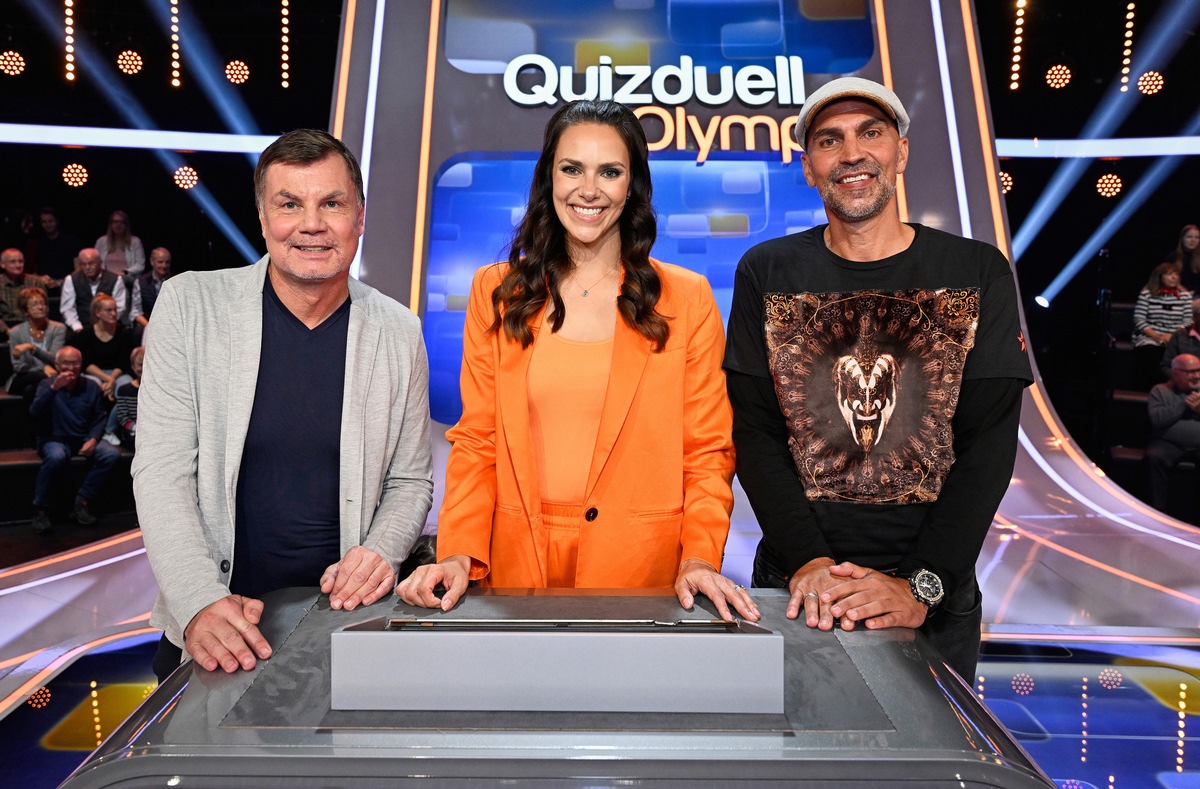 Europameister gegen den Olymp: Markus Babbel und Thomas Helmer zu Gast bei Esther Sedlaczek / &quot;Quizduell-Olymp&quot; am Freitag, 28. Oktober, 18:50 Uhr im Ersten