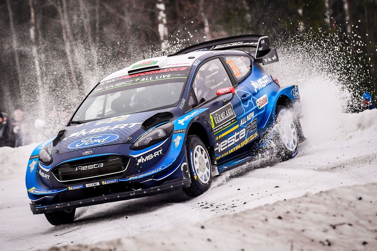 Der Ford Fiesta WRC hat sein Potenzial bei der Rallye Schweden unter Beweis gestellt (FOTO)