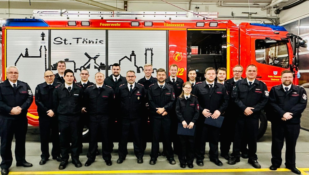 FW Tönisvorst: Löschzugversammlung des Löschzuges St. Tönis der Freiwilligen Feuerwehr Tönisvorst