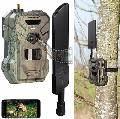 Tierbeobachtung mit Mobilfunkverbindung: VisorTech 4G/LTE-Wildkamera WK-660.lte mit 2K-Auflösung, 30 MP, PIR-Sensor, No-Glow-IR-LEDs