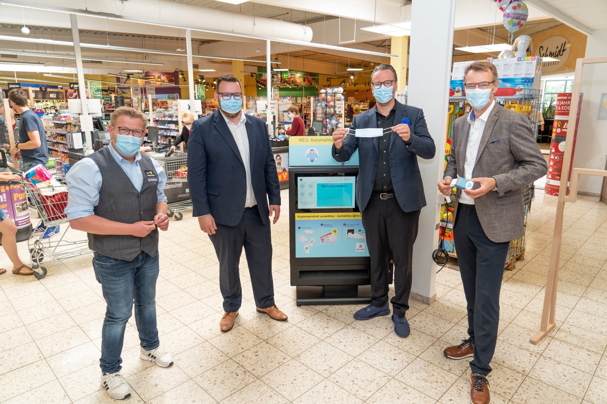 HARTING Technologiegruppe liefert ersten Hygiene-Automaten aus / Gesichtsmasken und Infektionsschutz per Knopfdruck mit HARTING Prevent