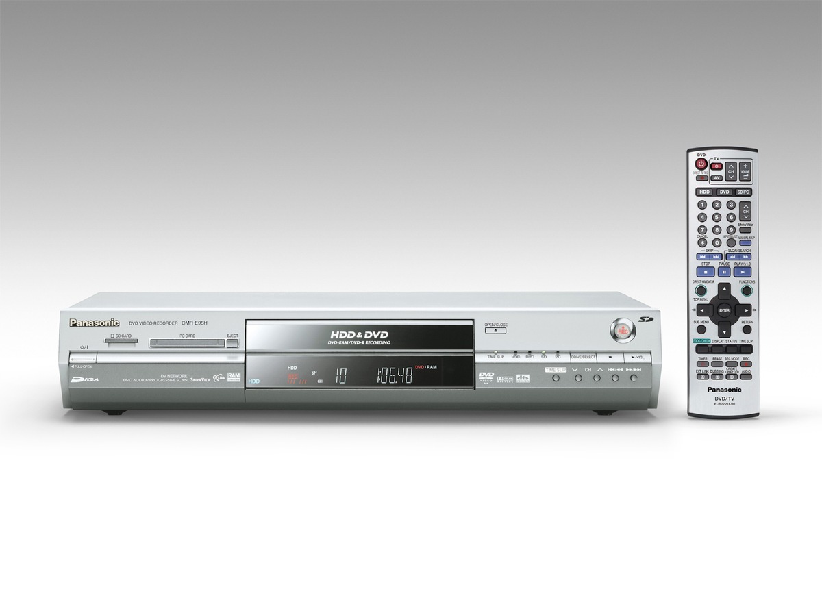 Panasonic auf der CeBIT Halle 1,6c2: Panasonic baut DIGA DVD Recorder Line-Up aus / 5 neue DVD Recorder für alle Ansprüche