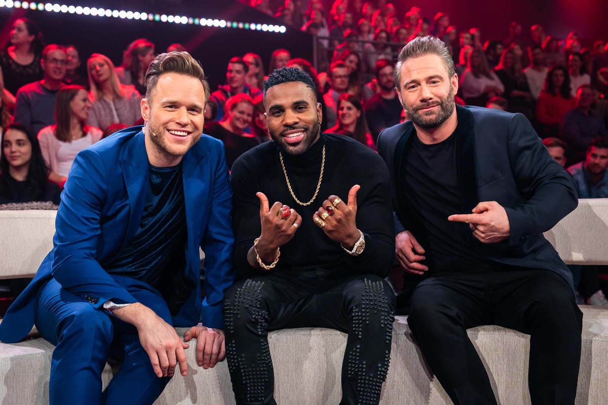 Rührt eine Band Weltstar Jason Derulo mit einem seiner Hits zu Tränen? Die neue ProSieben-Musikshow &quot;My Hit. Your Song.&quot; startet am Donnerstag, 17. Januar, mit Olly Murs und Sasha