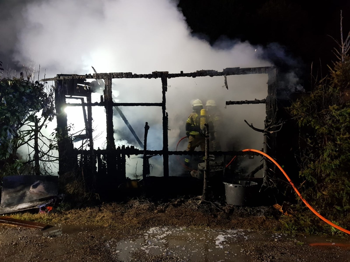 FW Xanten: Brand auf Campingplatz