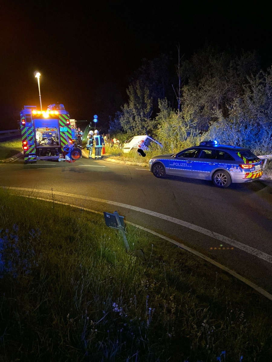 POL-PDNW: Unfall unter Alkoholeinfluss - hoher Sachschaden