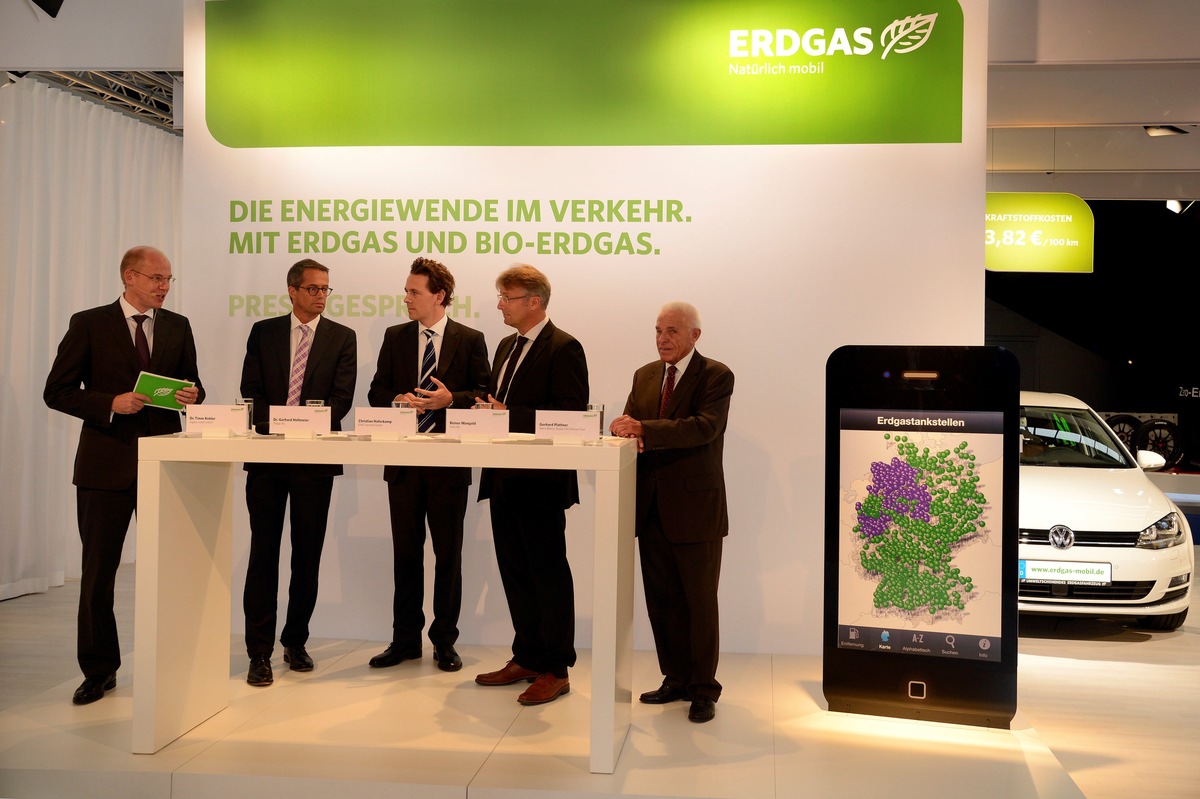 Energiewende im Verkehr mit Erdgas und Bio-Erdgas -  Erdgastechnologie bei insgesamt acht namhaften Herstellern auf der IAA präsent (BILD)