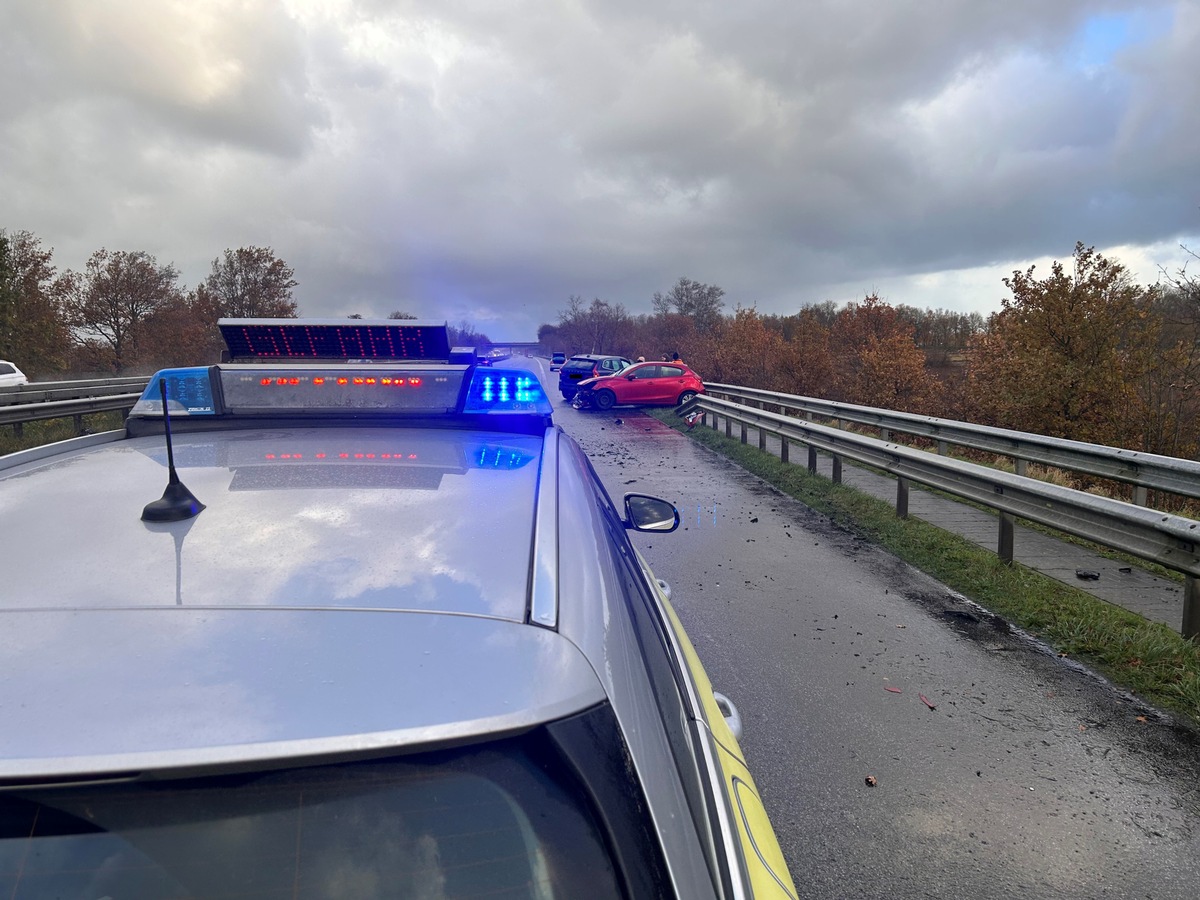 POL-CUX: Mehrere Verkehrsunfälle auf der BAB27 infolge von Hagelschauern - Nachtrag