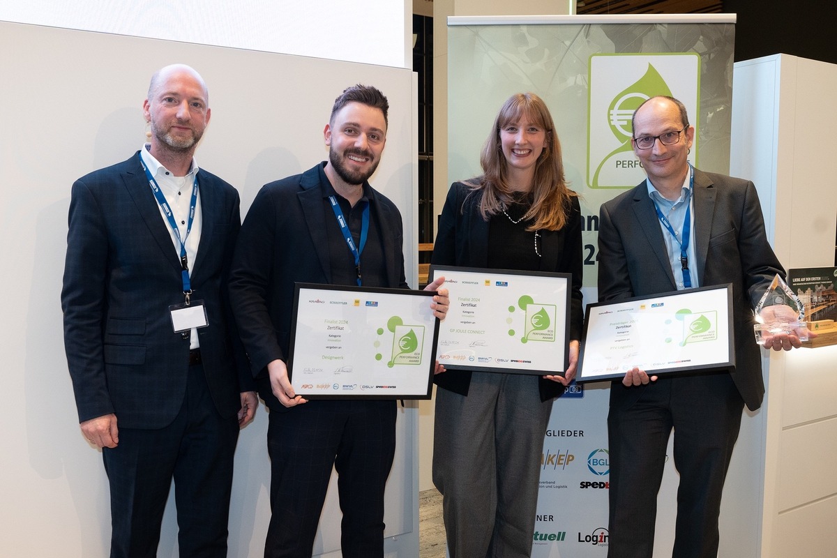 Designwerk Technologies AG beim Eco Performance Award 2024 2. Platz