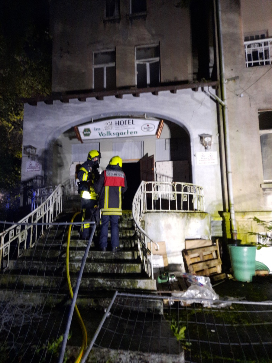 FW-OB: Brand an der Kapellenstraße