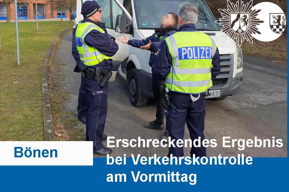 POL-UN: Bönen - Erschreckendes Ergebnis der Verkehrskontrolle am 19.02.2019 
- Sieben Anzeigen wegen Führens eines Kraftfahrzeuges unter Einfluss von Betäubungsmitteln in nur drei Stunden -