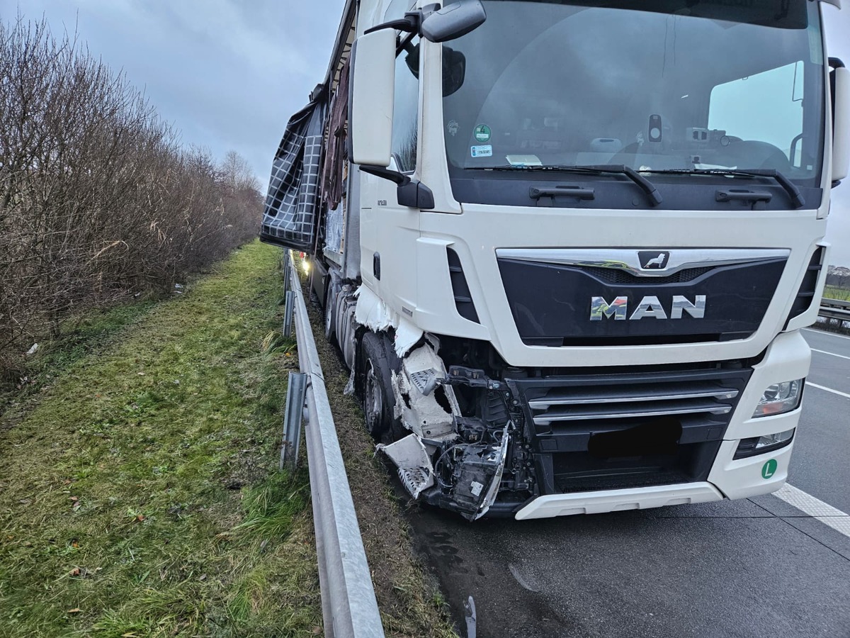 FW-ROW: LKW Unfall auf der Autobahn A 1