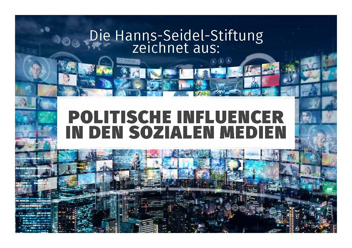 Pressemitteilung: Hanns-Seidel-Stiftung schreibt Influencer-Preis für Politik aus/Teilnahmeschluss: 30. September 2024