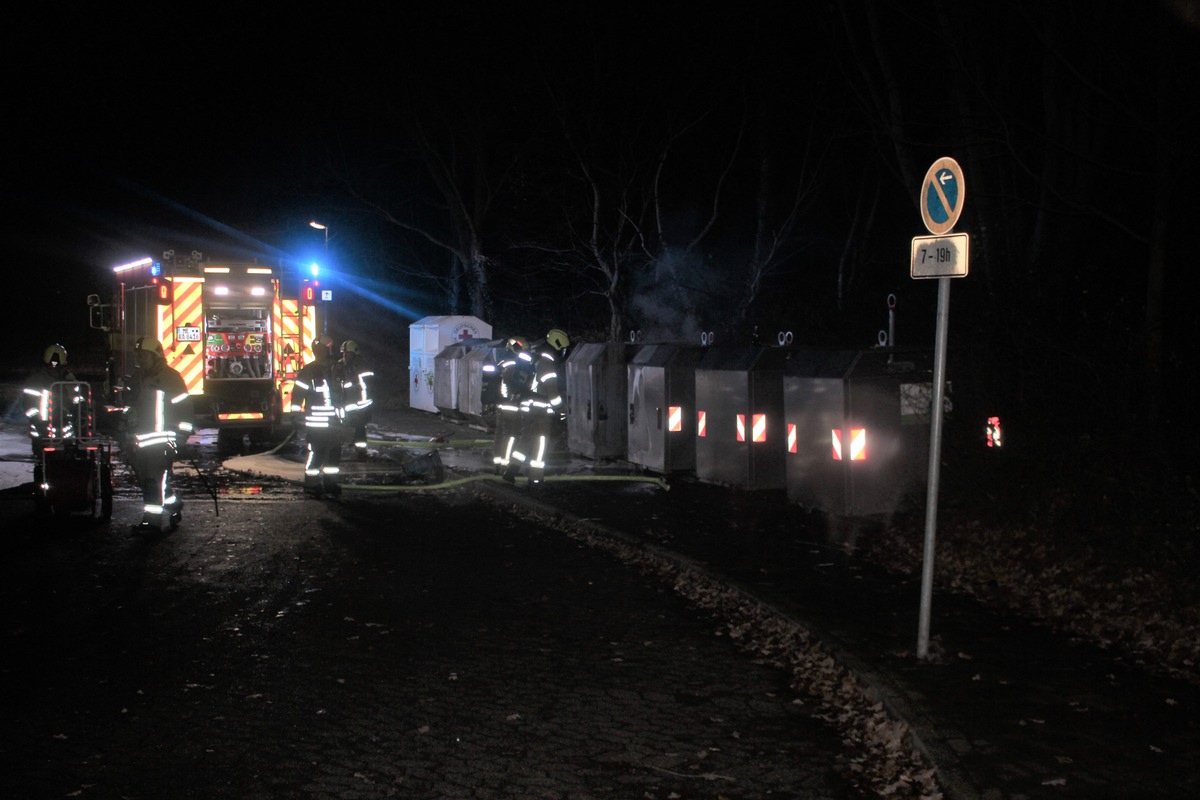 POL-ME: Mehrere Containerbrände in der Nacht - Ratingen - 1912089