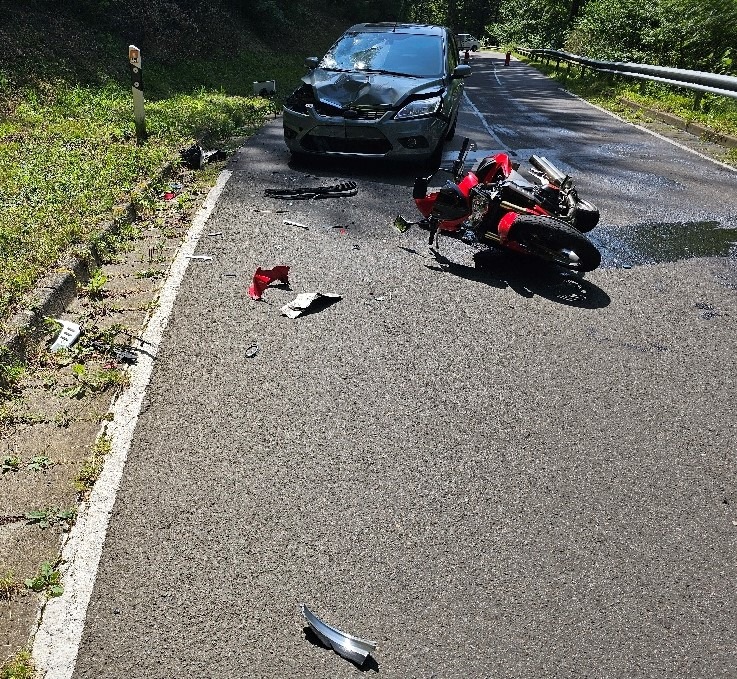 POL-PDPS: Biedershausen, L 469 - Verkehrsunfall mit verletzter Person