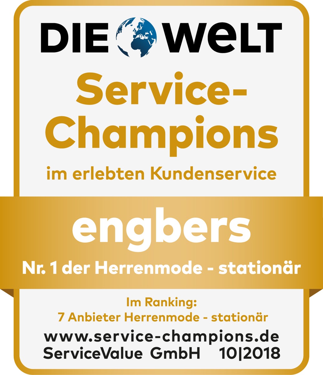 Gelebte Servicewelt: engbers ist Service-Champion 2018