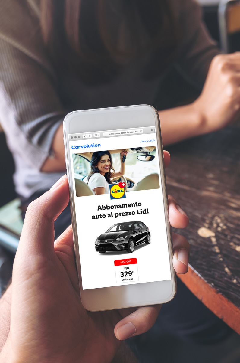 Lidl Svizzera lancia l&#039;abbonamento all&#039;auto / Cooperazione con la start-up Carvolution