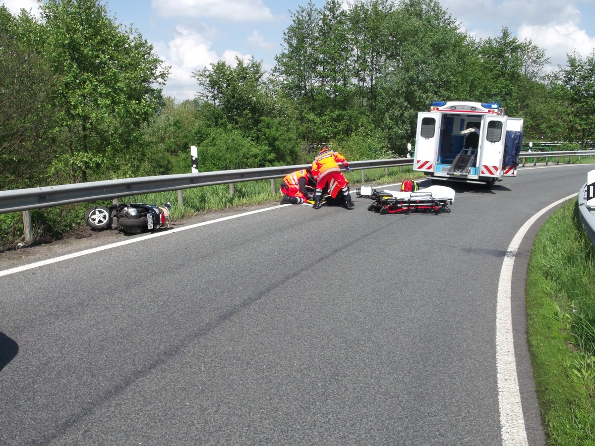 POL-WL: Rollerfahrer schwer verletzt.