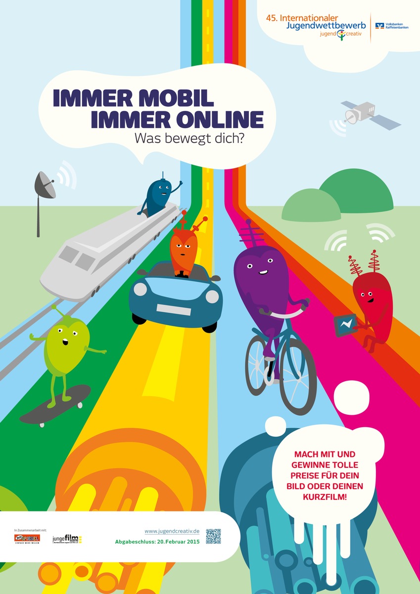 &quot;Immer mobil, immer online&quot;: Internationaler Jugendwettbewerb startet im Oktober zum Thema Mobilität (FOTO)